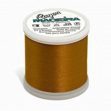 Madeira Rayon - Machine Embroidery Thread - 220YD Spool - Temple Gold