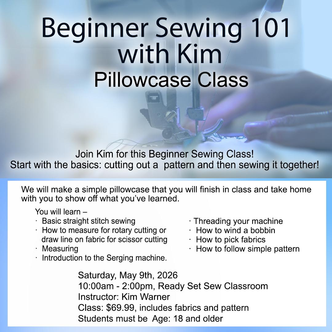 05/09/26  Beginner Sewing 101 with Kim