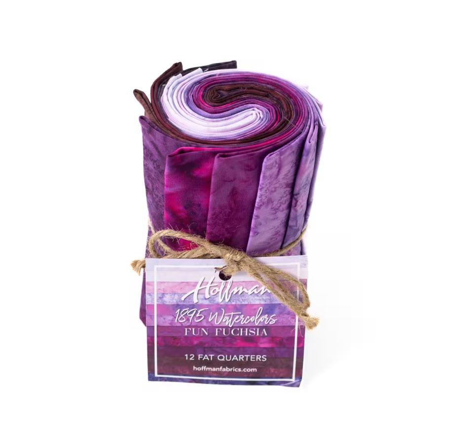 1895 Bali Batik Fat Quarter Bundle – Fun Fuchsia by Hoffman Fabrics