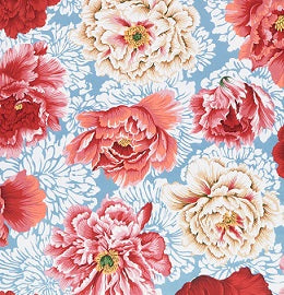 Kaffe Fassett - Brocade Peony 108&quot;- Natural - QBPJ004.NATURAL