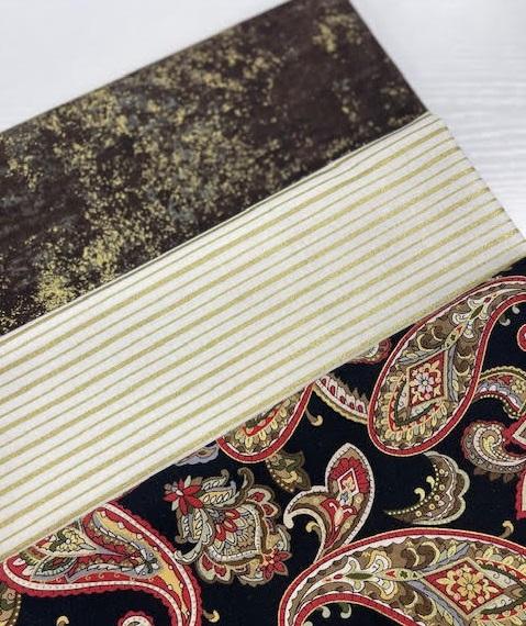 3 Yard Bundle - Gold Paisley