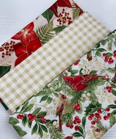 3 Yard Fabric Bundle - Tropical Christmas