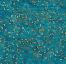 Batik Textiles - 100% Cotton - Blue/Aqua/Teal - 0215