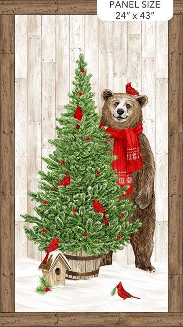 Charistmas Bear Panel from the Beary Merry Christmas