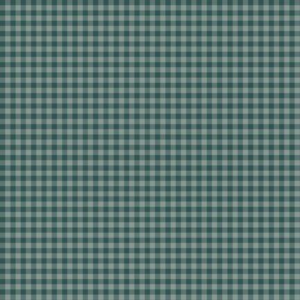 Dark Teal - CMIL06223DT - Cider Mill Harvest Gingham by Michael Zindell