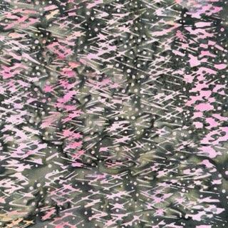 Batik by Mirah - Firenze Green and Pink 15-7794