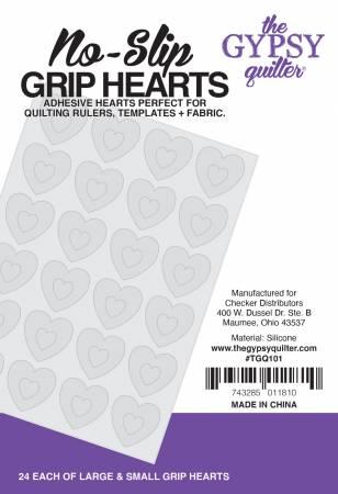 Gypsy Quilter -  No Slip Grip Hearts - TGQ101