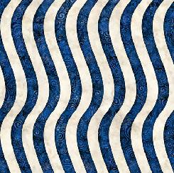 QT Fabrics - Indivisible Wavy Stripe N - Blue and White - 1649-28688-n