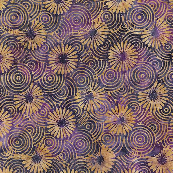 Island Batik - Optic Flower Purple