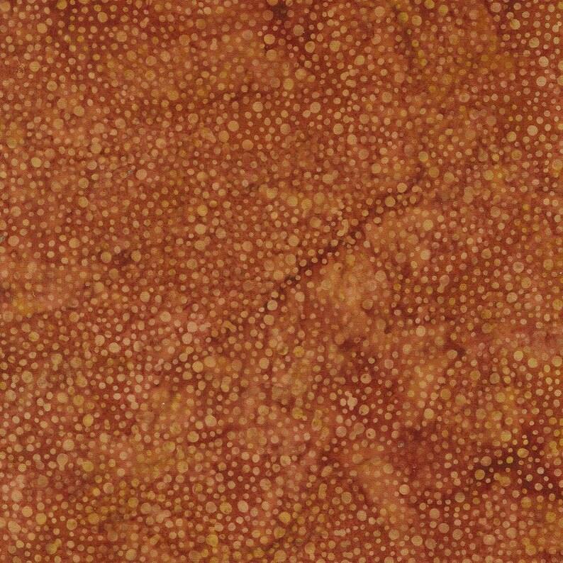 Island Batik - Orange Copper Dot