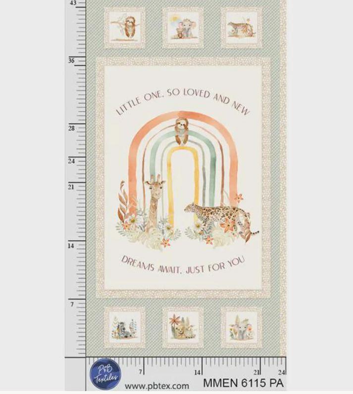 Jungle Animal Panel -  Mini Menagerie Collection - MMEN06115PA