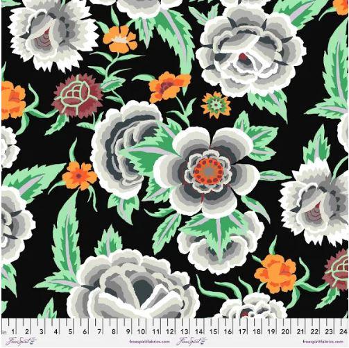 Kaffe Fassett - Embroidered Shawl - Black - PWGP106.BLACK