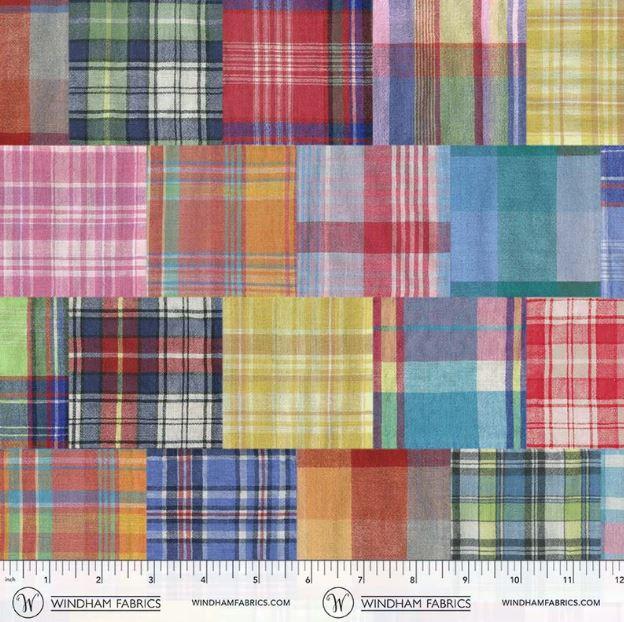 Multi Madras Patchwork 108" Wideback - 55044DW-1 - Windham Fabrics