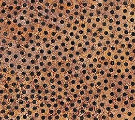 Northcott - Rust / Black - Stonehenge - Retro Vibes - Dotty 27745-34
