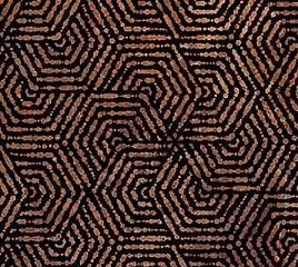 Northcott - Rust Multi - Stonehenge Retro Vibes  Hexie 27743-34