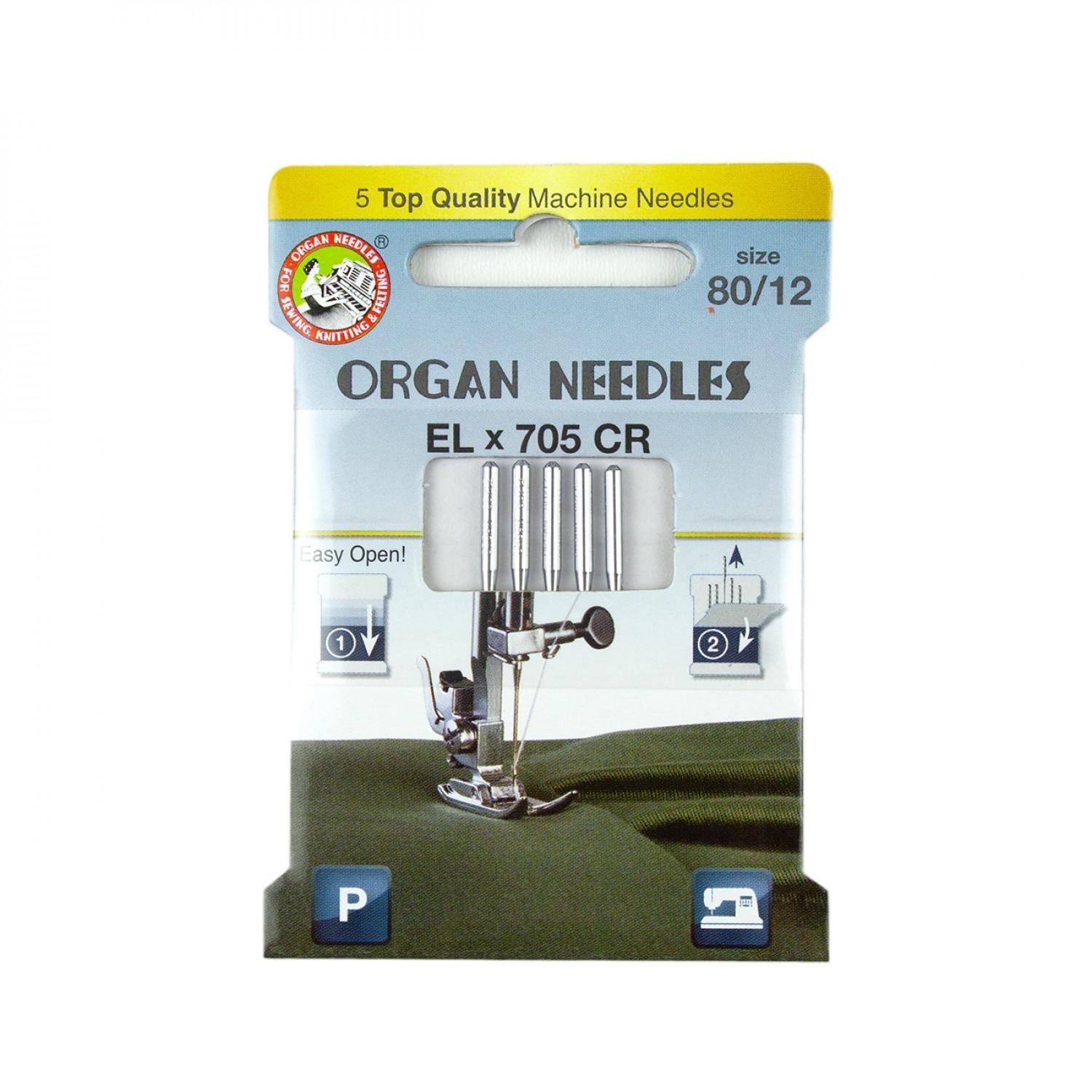 Organ Needles - 80/12 -  EL x 705 CR