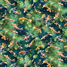 P&amp;B Textiles - Koi Pond - KPON-05632-MU