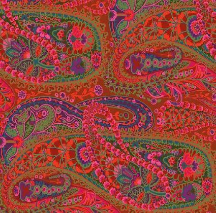 Kaffe Fassett - Paisley Jungle - Rust - GP60.Rust