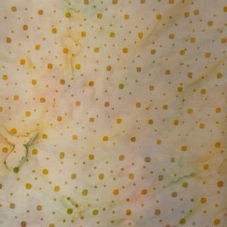 Peach Bite Yellow Dots 6-3370 Batik by Mirah - PH-6-3370