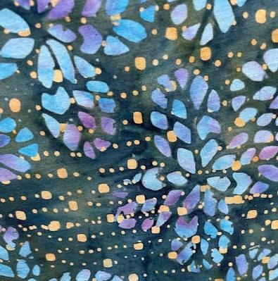 Pop Up 3-9581 Starlight Leaves Batik by Mirah - PO-3-9581