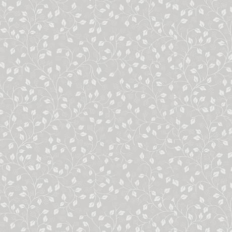 QT Fabrics - Quilting Illusions - Leaf Vine - Gray - 1649 21520 K 150