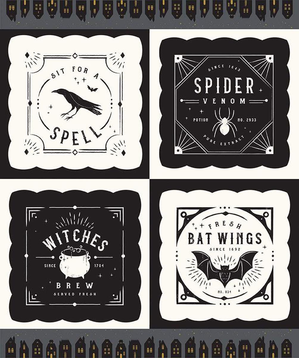 Riley Blake Sophisticated Halloween Pillow Panel