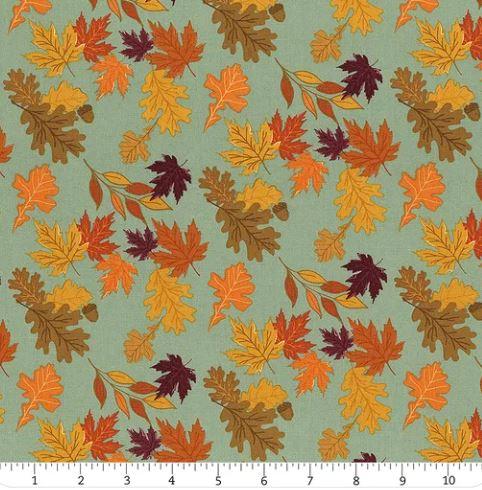 The Awe of Autumn Hazy Leaves Yardage SKU# C16191-HAZY