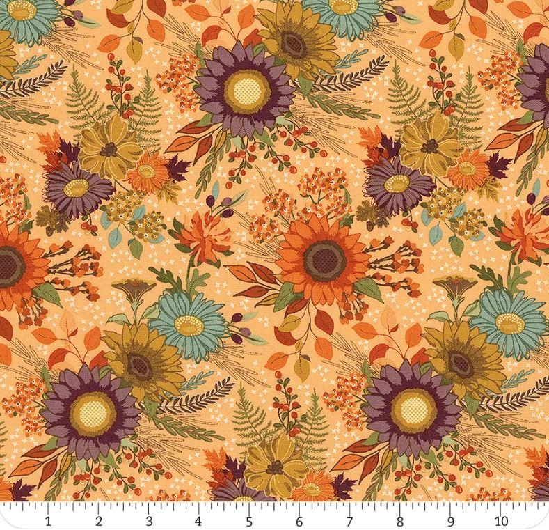 The Awe of Autumn Orange Main Yardage SKU# C16190-ORANGE