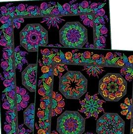 Vivid Kaleidoscope Quilt Patt -  Pattern Only - by Jason Yenter - VIV K PATT