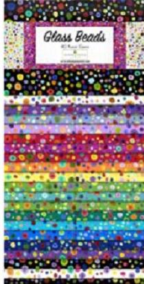 Wilmington Prints - 40 Karat Gems -  Glass Beads - Precut strips