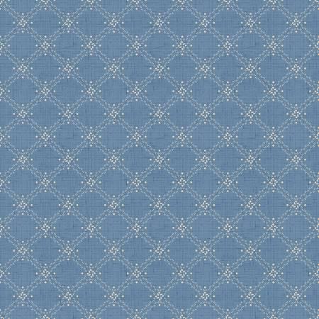 Wilmington Prints - Denim Diamond Grid, 98746 401