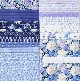 Wilmington Prints -  Morning Blooms 2.5" Strips - 40 strips - 44" long -  840-833-840