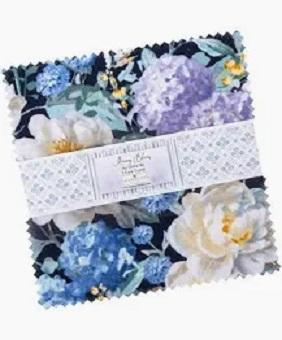 Wilmington Prints -  Morning Blooms 5" Squares (42 pieces) 508-533-508