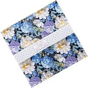 Wilmington Prints -  Morning Blooms 5" Squares (42 pieces) 518-833-518