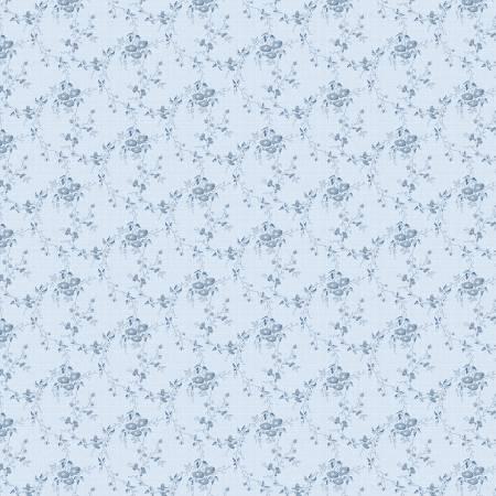 Wilmington Prints - Radiance - Light Denim - Small Floral - 98743 444