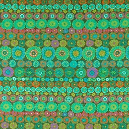 Kaffe Fassett - Row Flowers - Green - PWGP169.GREEN