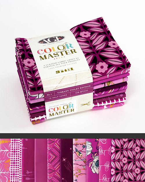 AGF Vibrant Violet Edition 10 Half Yard Bundle - Color Master Bundle No. 1