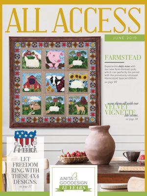 Anita Goodesign ALL ACCESS VIP Club JUNE 2019 Embroidery Design CD & BOOK