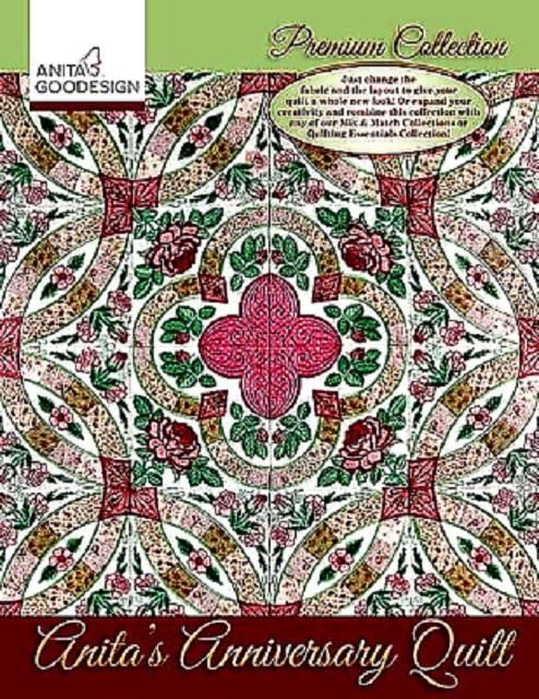Anita's Anniversity Quilt With Embroidery Designs