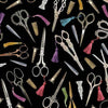 Antique Scissors - Vintage Sewing Stash by Michael Miller Fabrics