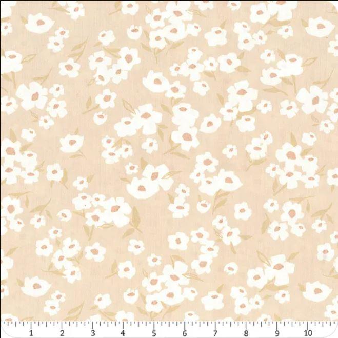 Art Gallery Fabrics - Wideback 108&quot; - Spring Daisies - Ecro