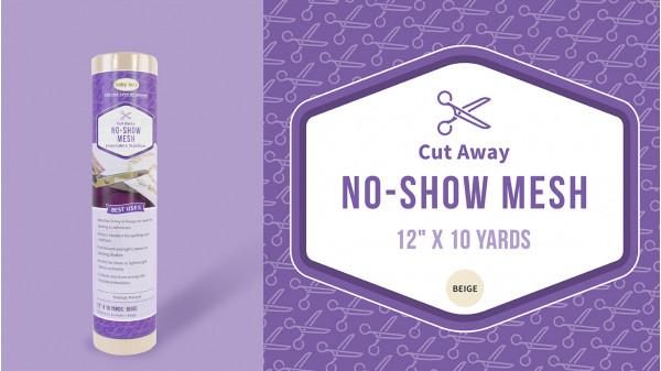 Baby Lock Stabilizer - No Show Mesh - Cut Away - Beige - 1.5oz - 10yds X 12&quot;