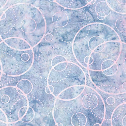 Benartex - Bali Adrift - Bubble Denim / Pink - 0918052B