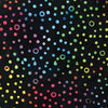 Benartex - Rainbow Black Bubbles - 100% Cotton - 44-45" wide