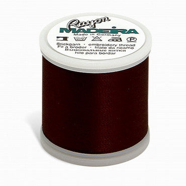 Madeira Rayon 220YD Color 1386  Dark Chestnut