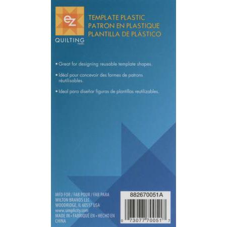 Blank Plastic Template Sheet - 12in x 18in
