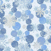 Blue Holiday - Paintbrush Studio - Blue Snowflakes