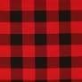 Choice Fabrics - Buffalo Plaid - 1.25" square - Red/Black