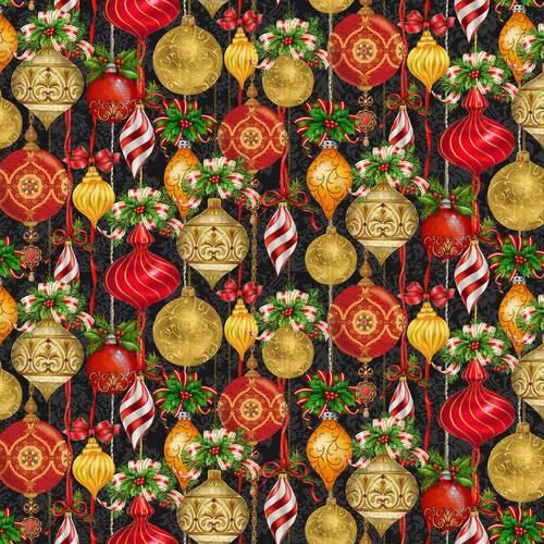 Christmas Legend - Black - Allover Ornaments