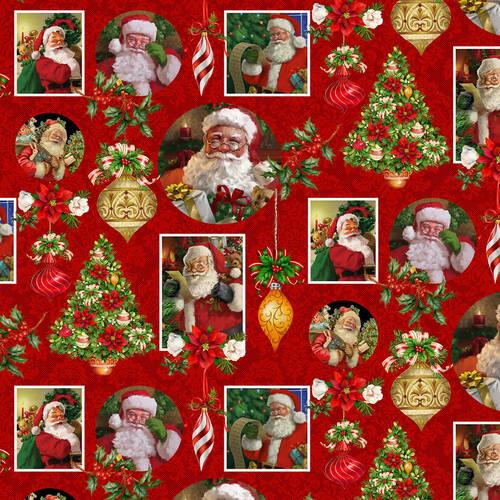 Christmas Legend - Red - Santa Collage